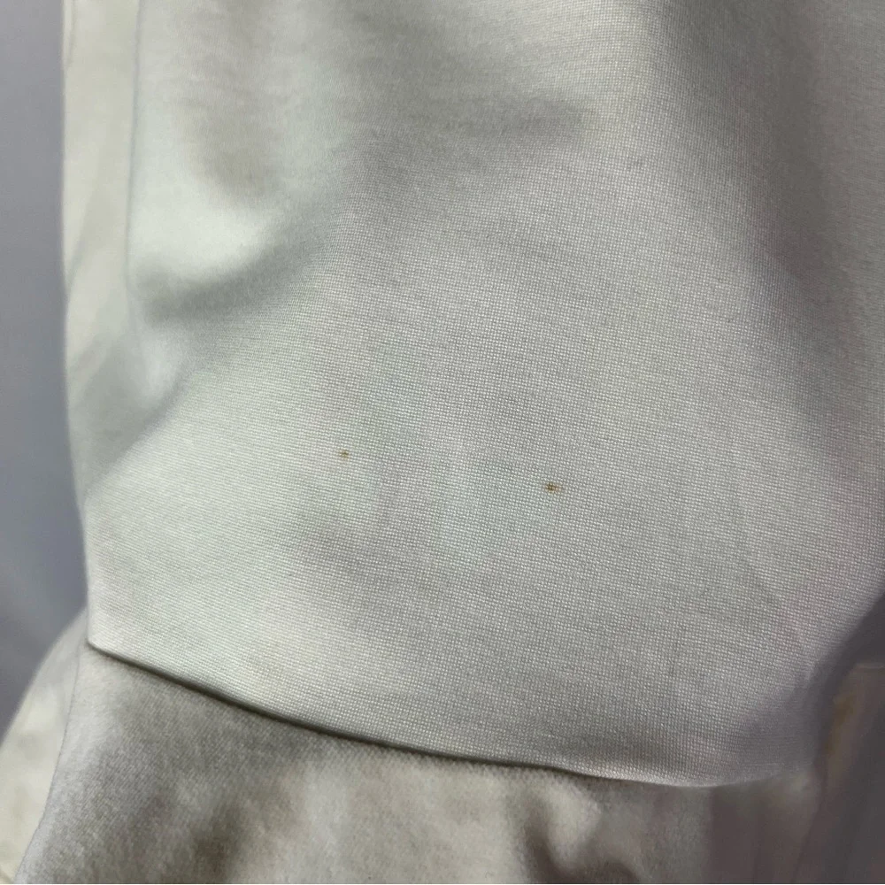 J. Crew White Velvet Peplum Tank Top‎ S